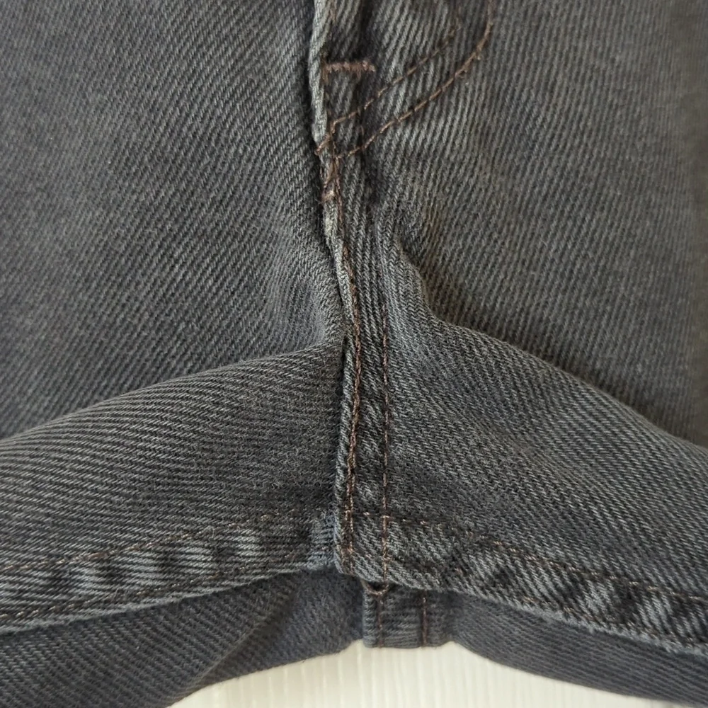 Levi's 550 Classic Rigid Relaxed Fit Straight Leg Raw Hem Jeans Black 36 x 30